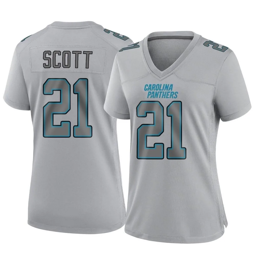Women's Carolina Panthers Nick Scott Nike Atmosphere Fashion Game Gray Jersey Women's Carolina Panthers Nick Scott Nike Atmosphere Fashion Game Gray Jersey