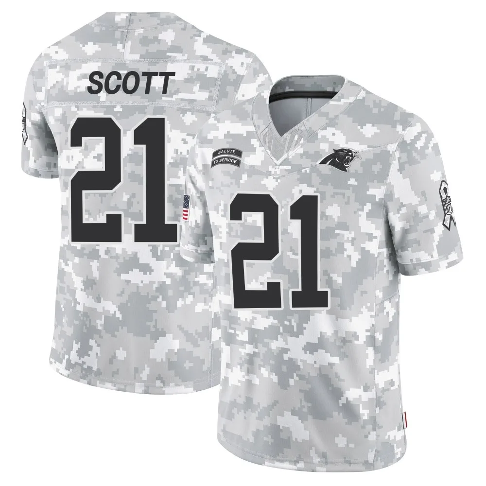 Youth Carolina Panthers Nick Scott Nike 2024 Salute to Service Limited Arctic Camo Jersey Youth Carolina Panthers Nick Scott Nike 2024 Salute to Service Limited Arctic Camo Jersey