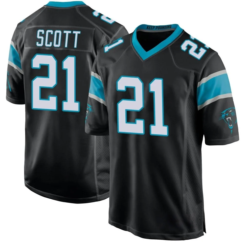 Youth Carolina Panthers Nick Scott Nike Team Color Game Black Jersey Youth Carolina Panthers Nick Scott Nike Team Color Game Black Jersey