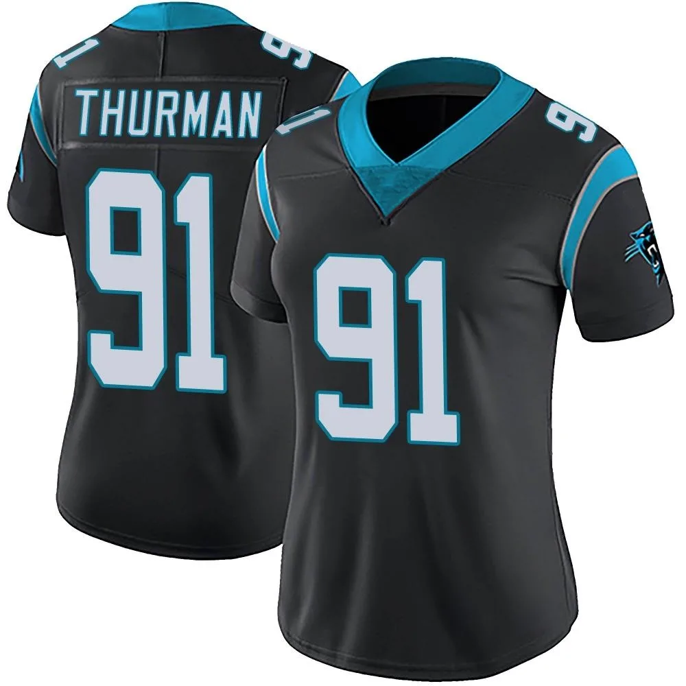 Women's Carolina Panthers Nick Thurman Nike Team Color Vapor Untouchable Limited Black Jersey Women's Carolina Panthers Nick Thurman Nike Team Color Vapor Untouchable Limited Black Jersey