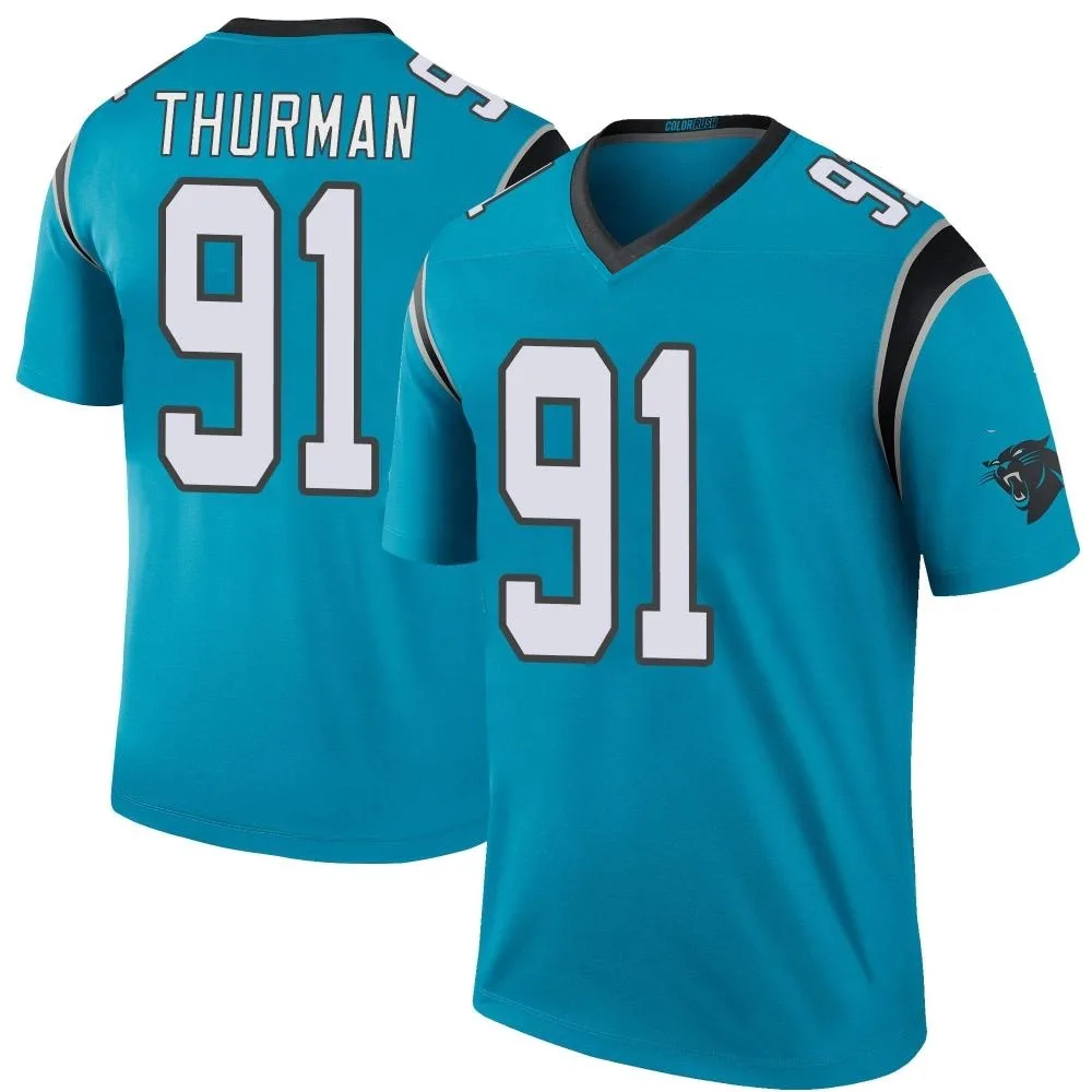 Youth Carolina Panthers Nick Thurman Nike Color Rush Legend Blue Jersey Youth Carolina Panthers Nick Thurman Nike Color Rush Legend Blue Jersey