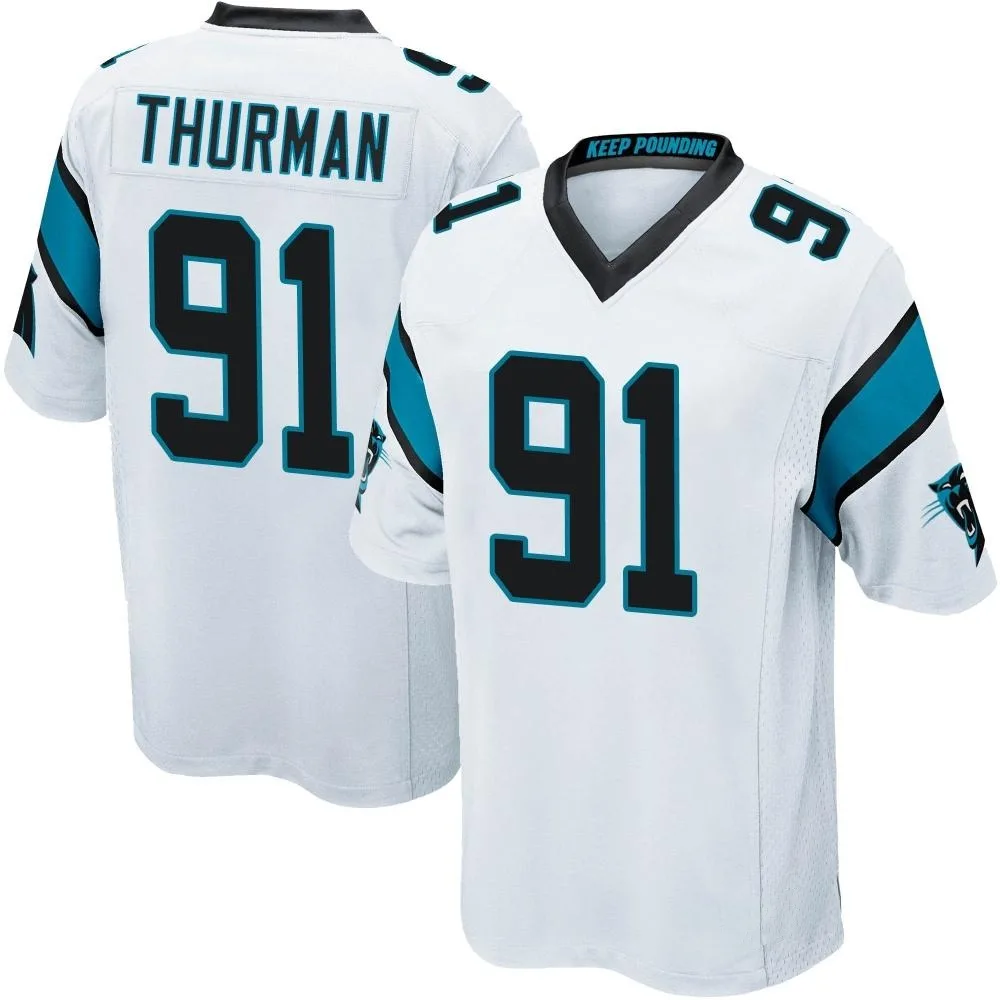 Youth Carolina Panthers Nick Thurman Nike Game White Jersey Youth Carolina Panthers Nick Thurman Nike Game White Jersey