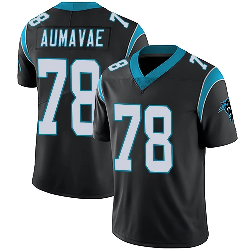 Men's Carolina Panthers Popo Aumavae Nike Team Color Vapor Untouchable Limited Black Jersey Men's Carolina Panthers Popo Aumavae Nike Team Color Vapor Untouchable Limited Black Jersey
