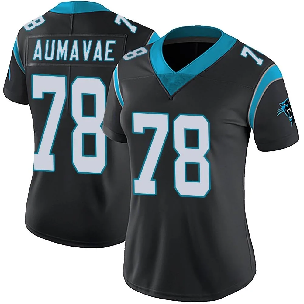 Women's Carolina Panthers Popo Aumavae Nike Team Color Vapor Untouchable Limited Black Jersey Women's Carolina Panthers Popo Aumavae Nike Team Color Vapor Untouchable Limited Black Jersey