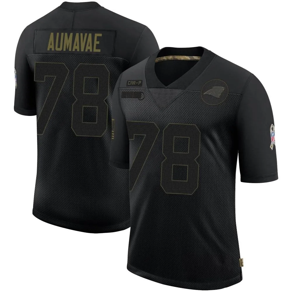 Youth Carolina Panthers Popo Aumavae Nike 2020 Salute To Service Limited Black Jersey Youth Carolina Panthers Popo Aumavae Nike 2020 Salute To Service Limited Black Jersey