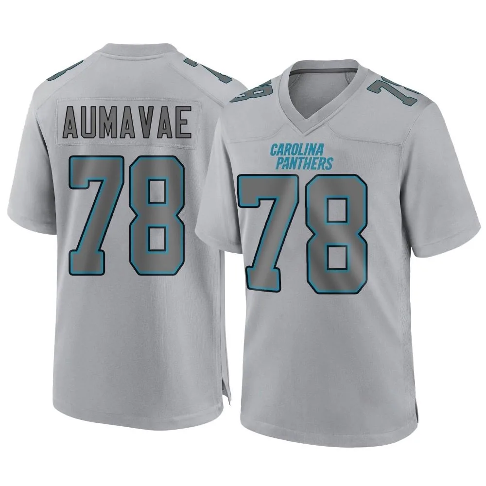 Youth Carolina Panthers Popo Aumavae Nike Atmosphere Fashion Game Gray Jersey Youth Carolina Panthers Popo Aumavae Nike Atmosphere Fashion Game Gray Jersey
