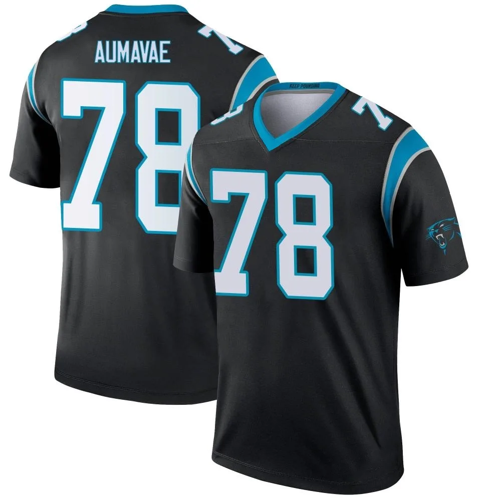 Youth Carolina Panthers Popo Aumavae Nike Legend Black Jersey Youth Carolina Panthers Popo Aumavae Nike Legend Black Jersey