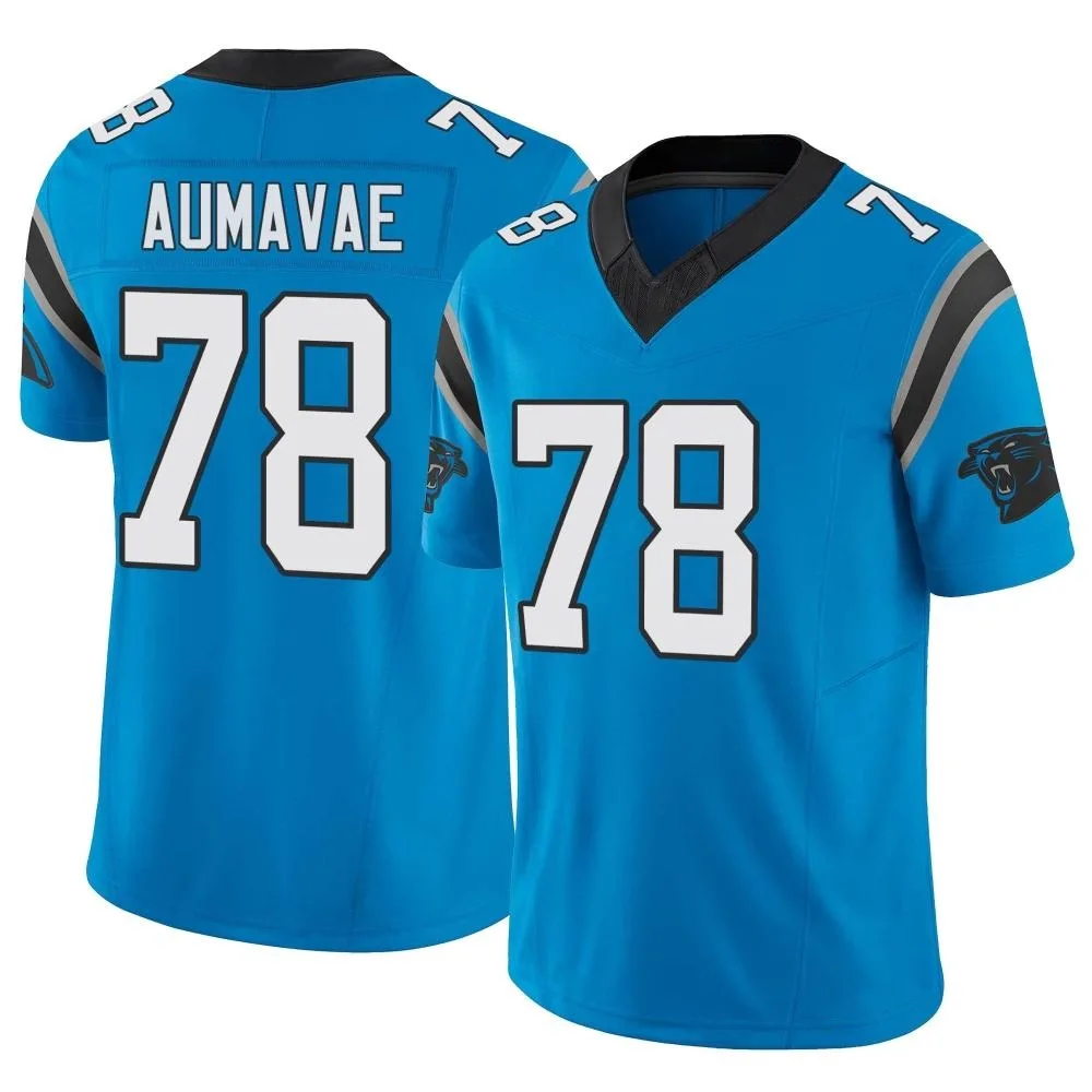 Youth Carolina Panthers Popo Aumavae Nike Vapor F.U.S.E. Limited Blue Jersey Youth Carolina Panthers Popo Aumavae Nike Vapor F.U.S.E. Limited Blue Jersey