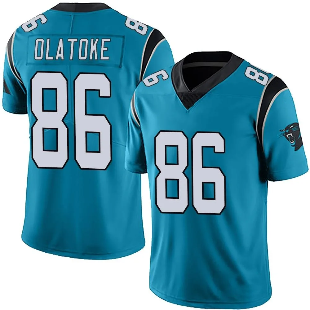 Men's Carolina Panthers Praise Olatoke Nike Alternate Vapor Untouchable Limited Blue Jersey Men's Carolina Panthers Praise Olatoke Nike Alternate Vapor Untouchable Limited Blue Jersey