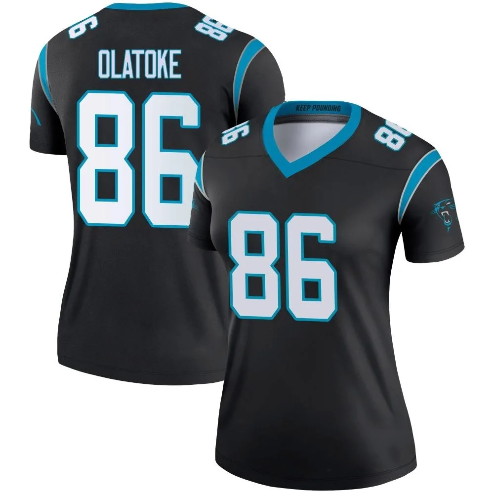 Women's Carolina Panthers Praise Olatoke Nike Legend Black Jersey Women's Carolina Panthers Praise Olatoke Nike Legend Black Jersey