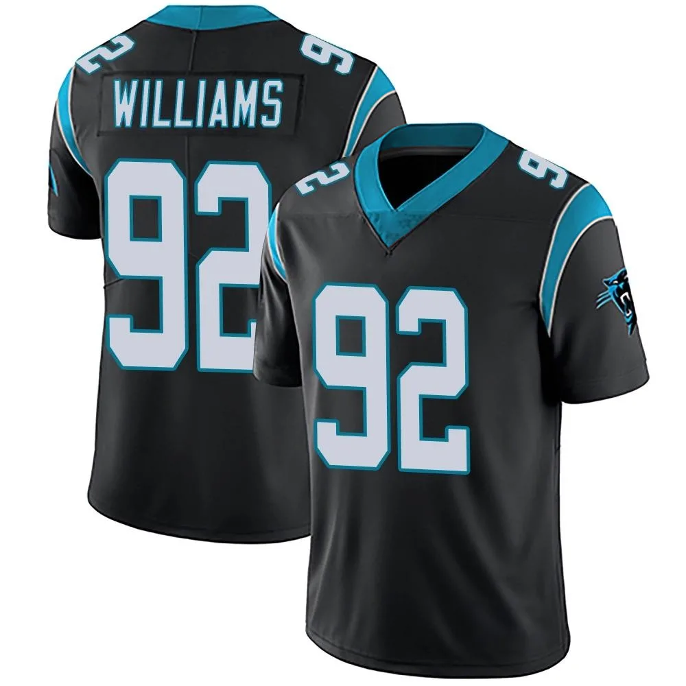 Men's Carolina Panthers Raequan Williams Nike Team Color Vapor Untouchable Limited Black Jersey Men's Carolina Panthers Raequan Williams Nike Team Color Vapor Untouchable Limited Black Jersey