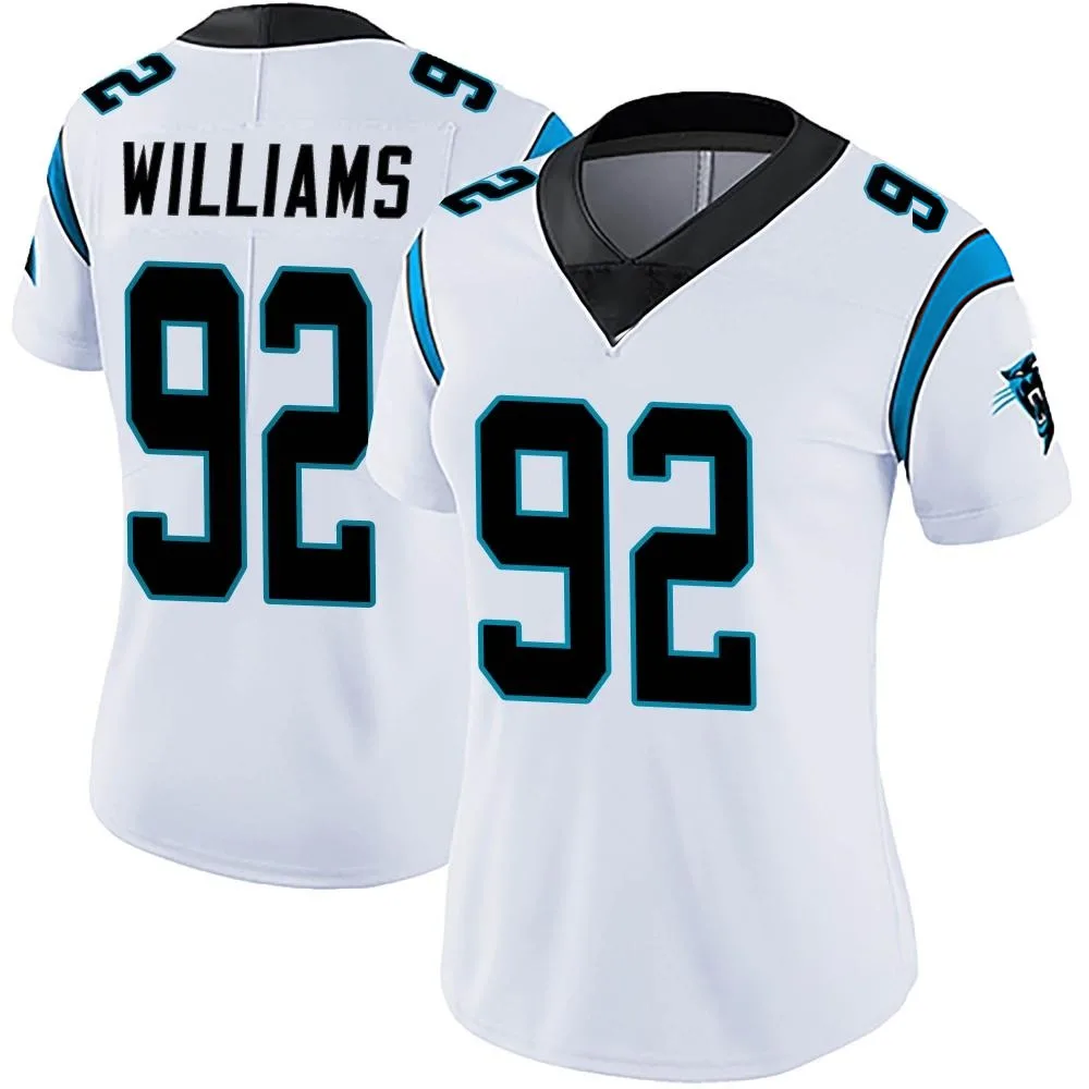 Women's Carolina Panthers Raequan Williams Nike Vapor Untouchable Limited White Jersey Women's Carolina Panthers Raequan Williams Nike Vapor Untouchable Limited White Jersey