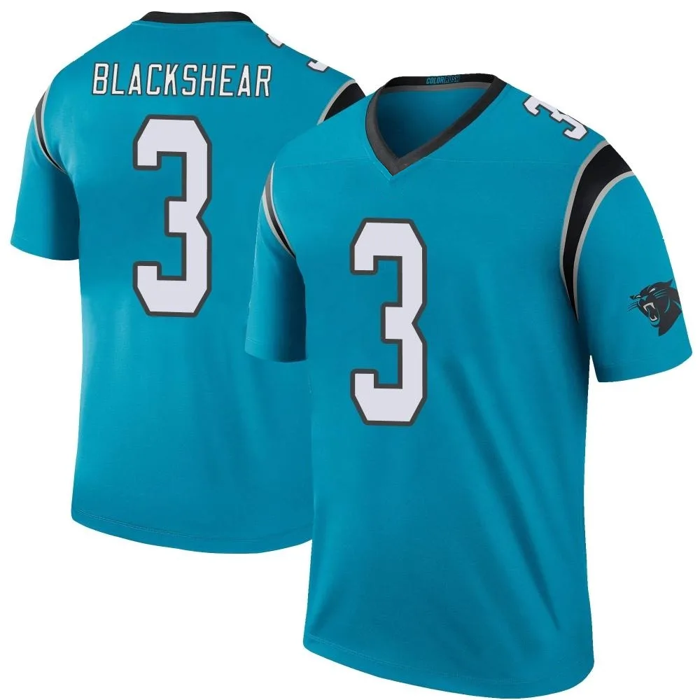 Men's Carolina Panthers Raheem Blackshear Nike Color Rush Legend Blue Jersey Men's Carolina Panthers Raheem Blackshear Nike Color Rush Legend Blue Jersey