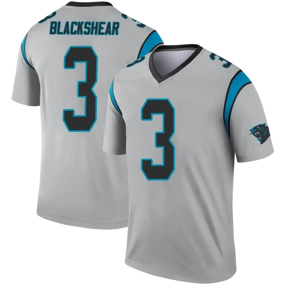 Men's Carolina Panthers Raheem Blackshear Nike Inverted Silver Legend Jersey Men's Carolina Panthers Raheem Blackshear Nike Inverted Silver Legend Jersey