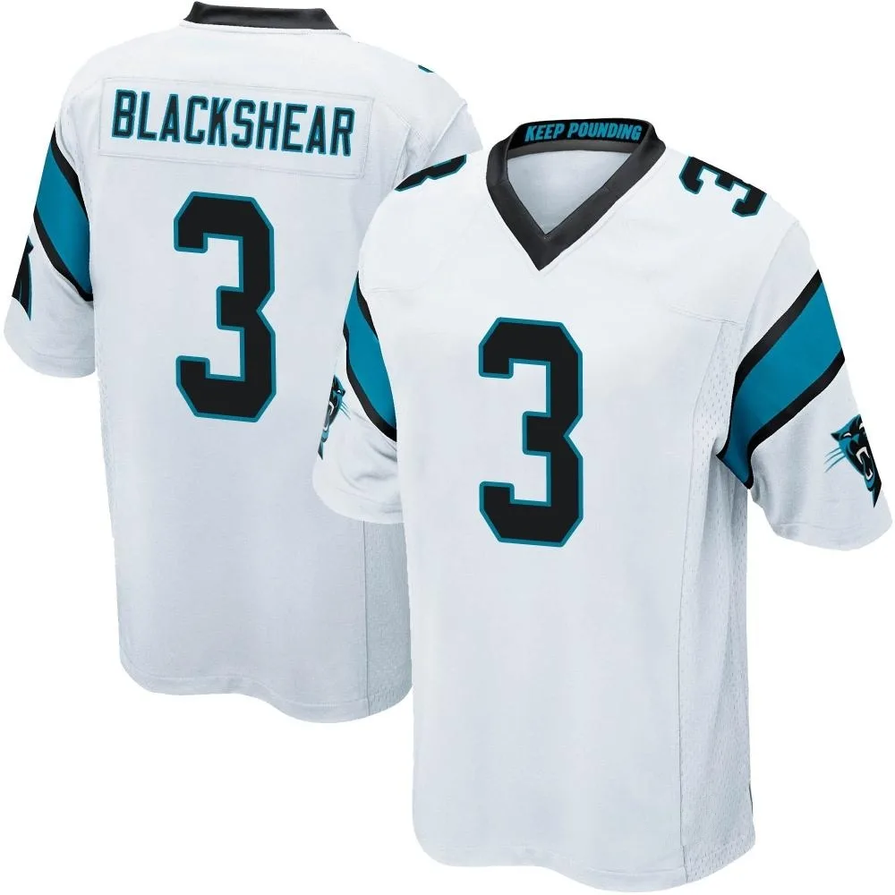 Men's Carolina Panthers Raheem Blackshear Nike Game White Jersey Men's Carolina Panthers Raheem Blackshear Nike Game White Jersey