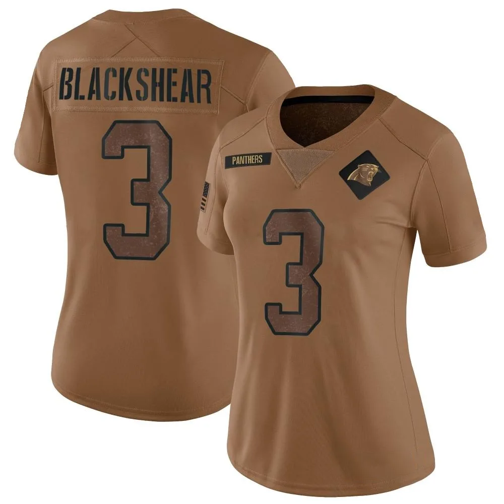 Women's Carolina Panthers Raheem Blackshear Nike 2023 Salute To Service Limited Brown Jersey Women's Carolina Panthers Raheem Blackshear Nike 2023 Salute To Service Limited Brown Jersey