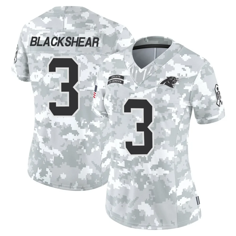 Women's Carolina Panthers Raheem Blackshear Nike 2024 Salute to Service Limited Arctic Camo Jersey Women's Carolina Panthers Raheem Blackshear Nike 2024 Salute to Service Limited Arctic Camo Jersey