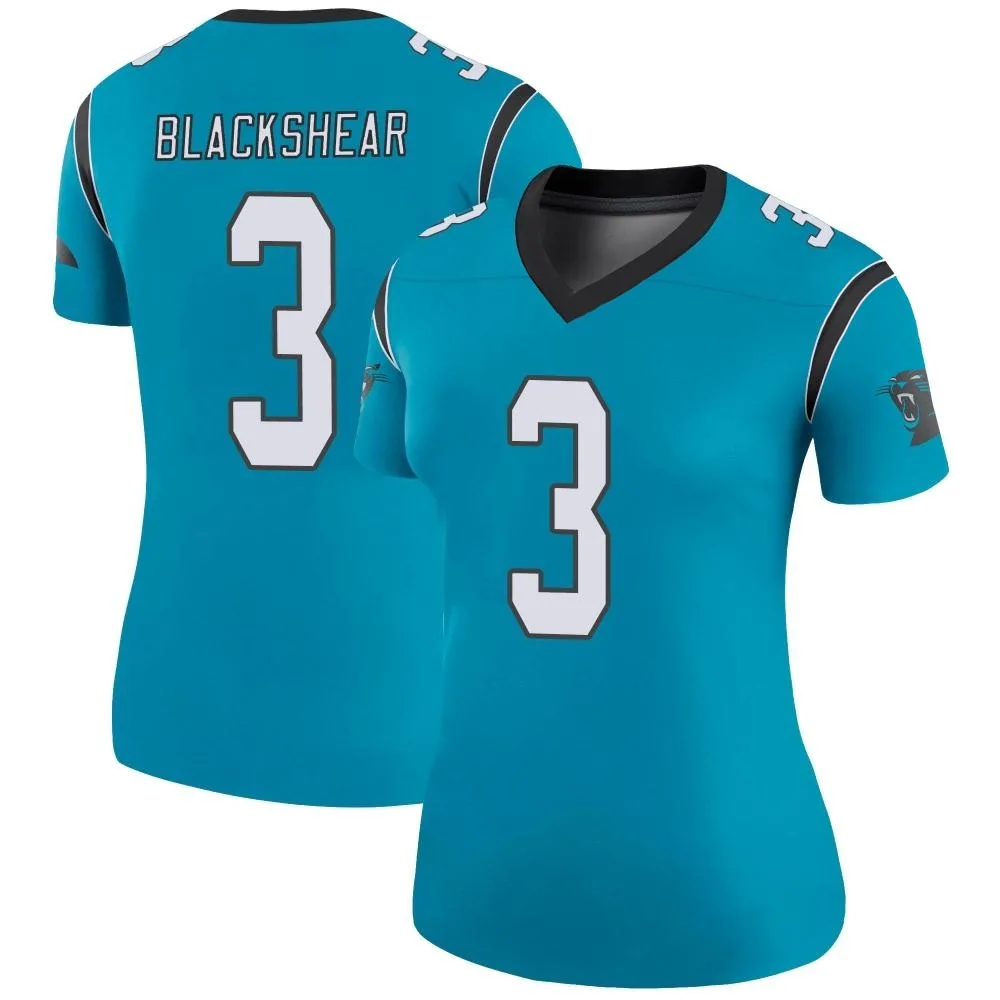 Women's Carolina Panthers Raheem Blackshear Nike Color Rush Legend Blue Jersey Women's Carolina Panthers Raheem Blackshear Nike Color Rush Legend Blue Jersey