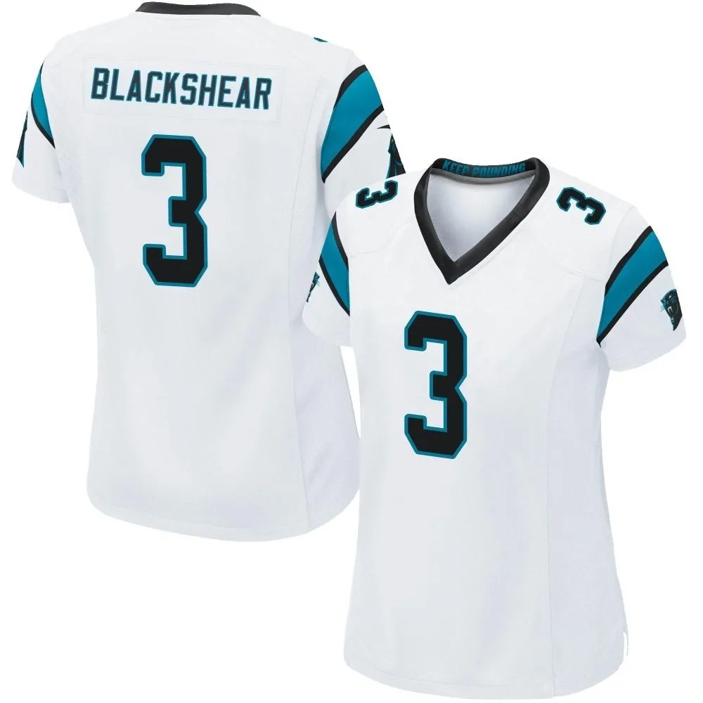 Women's Carolina Panthers Raheem Blackshear Nike Game White Jersey Women's Carolina Panthers Raheem Blackshear Nike Game White Jersey