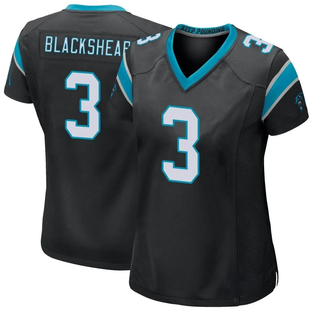 Women's Carolina Panthers Raheem Blackshear Nike Team Color Game Black Jersey Women's Carolina Panthers Raheem Blackshear Nike Team Color Game Black Jersey