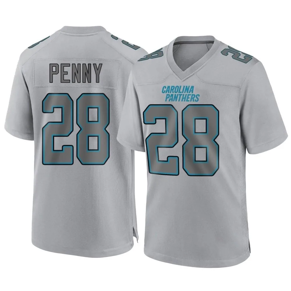 Men's Carolina Panthers Rashaad Penny Nike Atmosphere Fashion Game Gray Jersey Men's Carolina Panthers Rashaad Penny Nike Atmosphere Fashion Game Gray Jersey