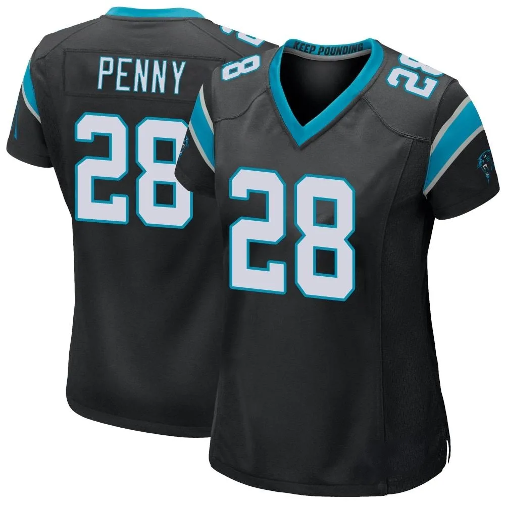 Women's Carolina Panthers Rashaad Penny Nike Team Color Game Black Jersey Women's Carolina Panthers Rashaad Penny Nike Team Color Game Black Jersey
