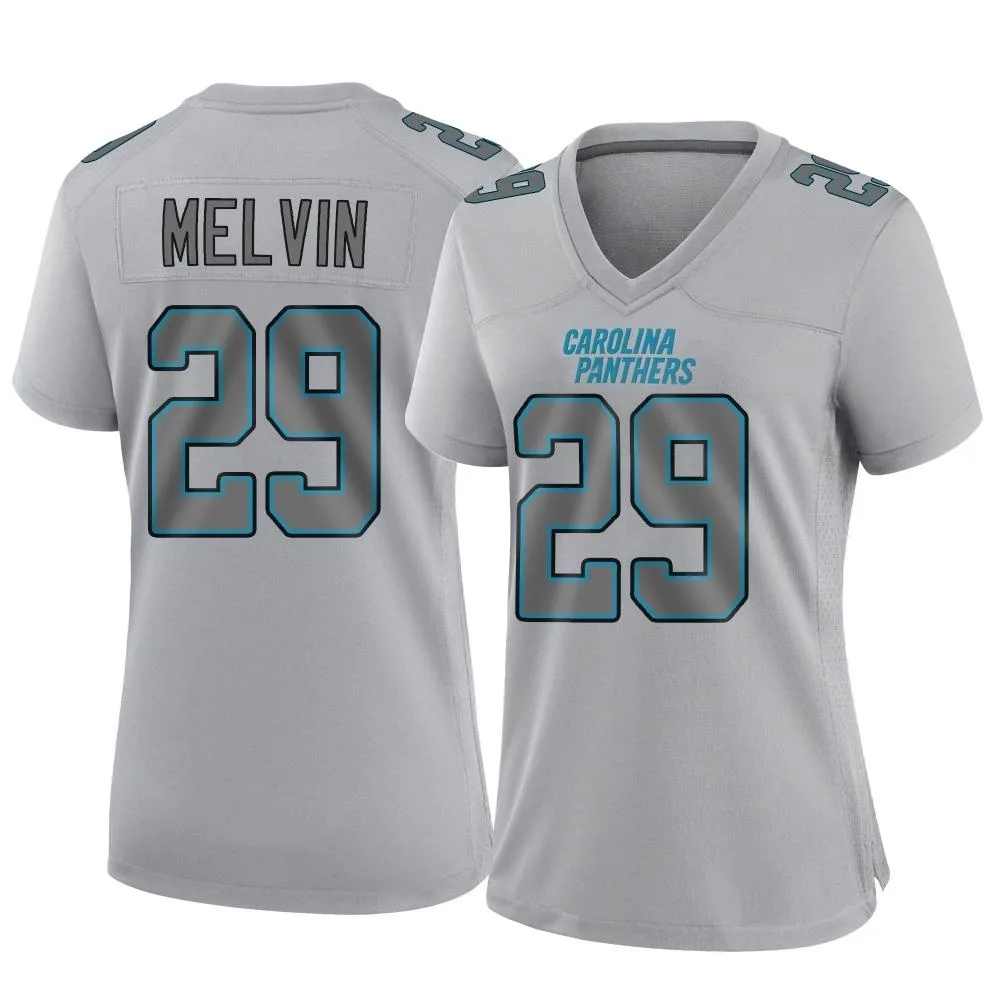 Women's Carolina Panthers Rashaan Melvin Nike Atmosphere Fashion Game Gray Jersey Women's Carolina Panthers Rashaan Melvin Nike Atmosphere Fashion Game Gray Jersey