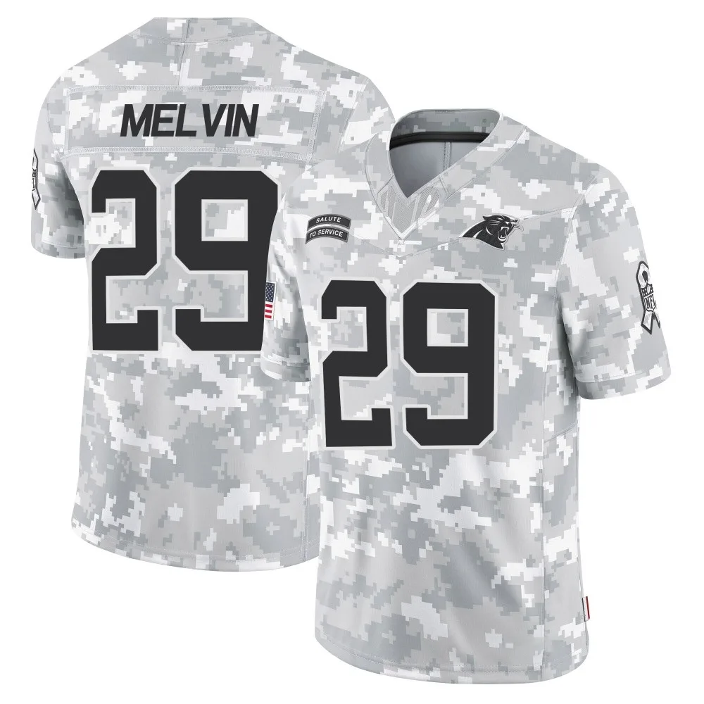 Youth Carolina Panthers Rashaan Melvin Nike 2024 Salute to Service Limited Arctic Camo Jersey Youth Carolina Panthers Rashaan Melvin Nike 2024 Salute to Service Limited Arctic Camo Jersey