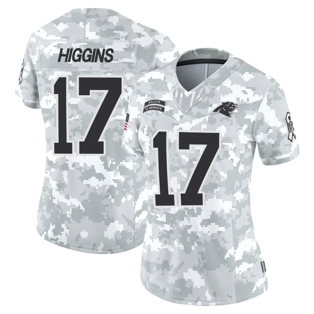Women's Carolina Panthers Rashard Higgins Nike 2024 Salute to Service Limited Arctic Camo Jersey Women's Carolina Panthers Rashard Higgins Nike 2024 Salute to Service Limited Arctic Camo Jersey