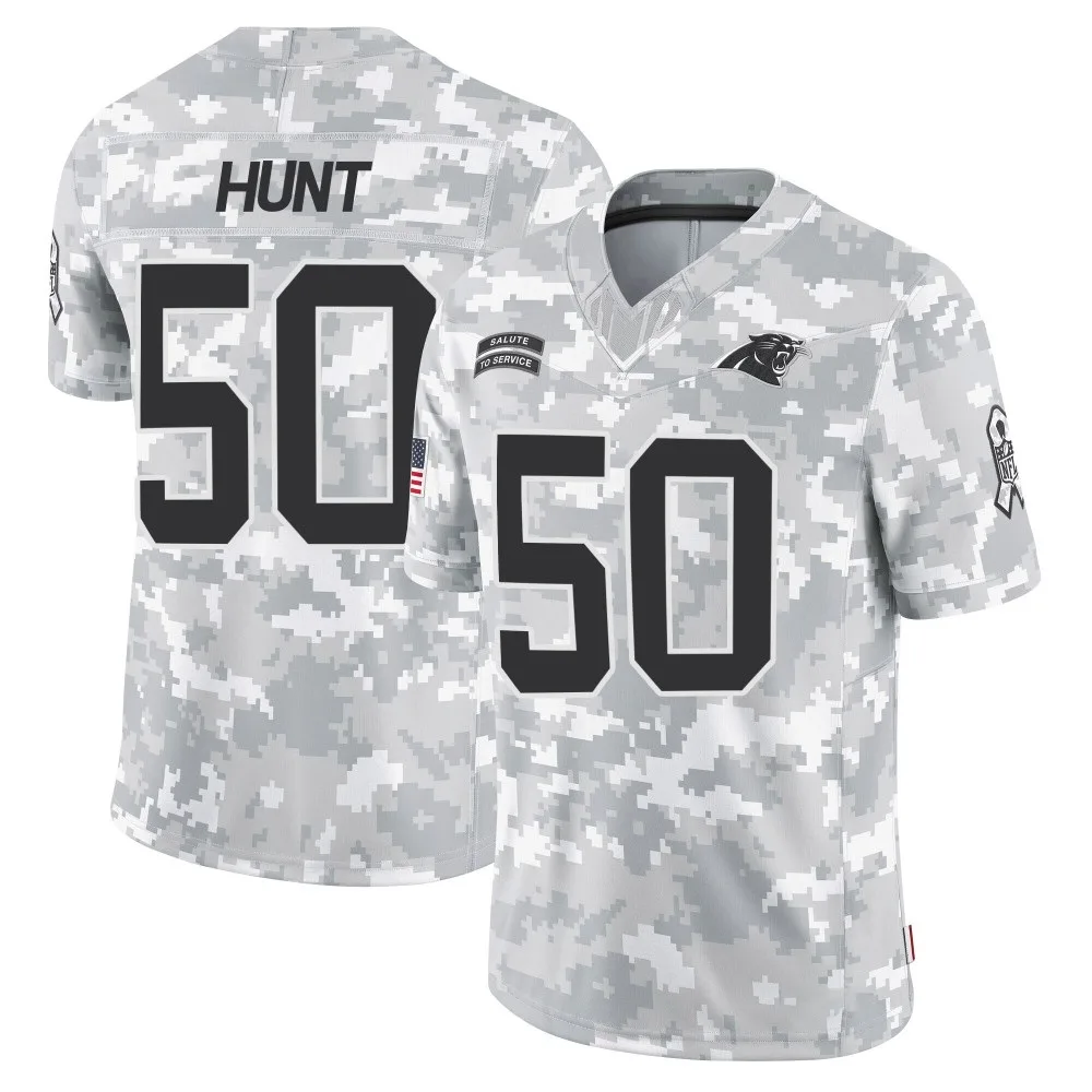 Men's Carolina Panthers Robert Hunt Nike 2024 Salute to Service Limited Arctic Camo Jersey Men's Carolina Panthers Robert Hunt Nike 2024 Salute to Service Limited Arctic Camo Jersey