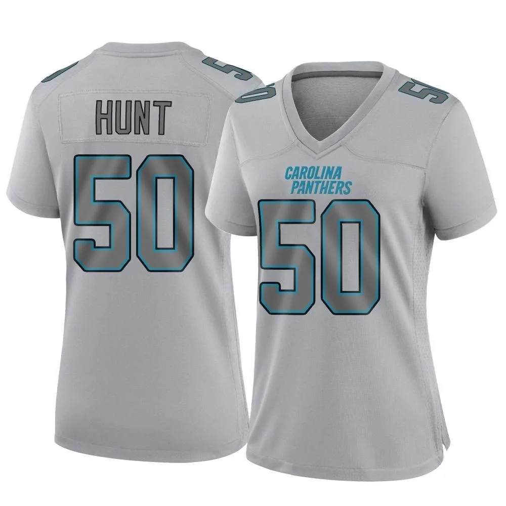 Women's Carolina Panthers Robert Hunt Nike Atmosphere Fashion Game Gray Jersey Women's Carolina Panthers Robert Hunt Nike Atmosphere Fashion Game Gray Jersey