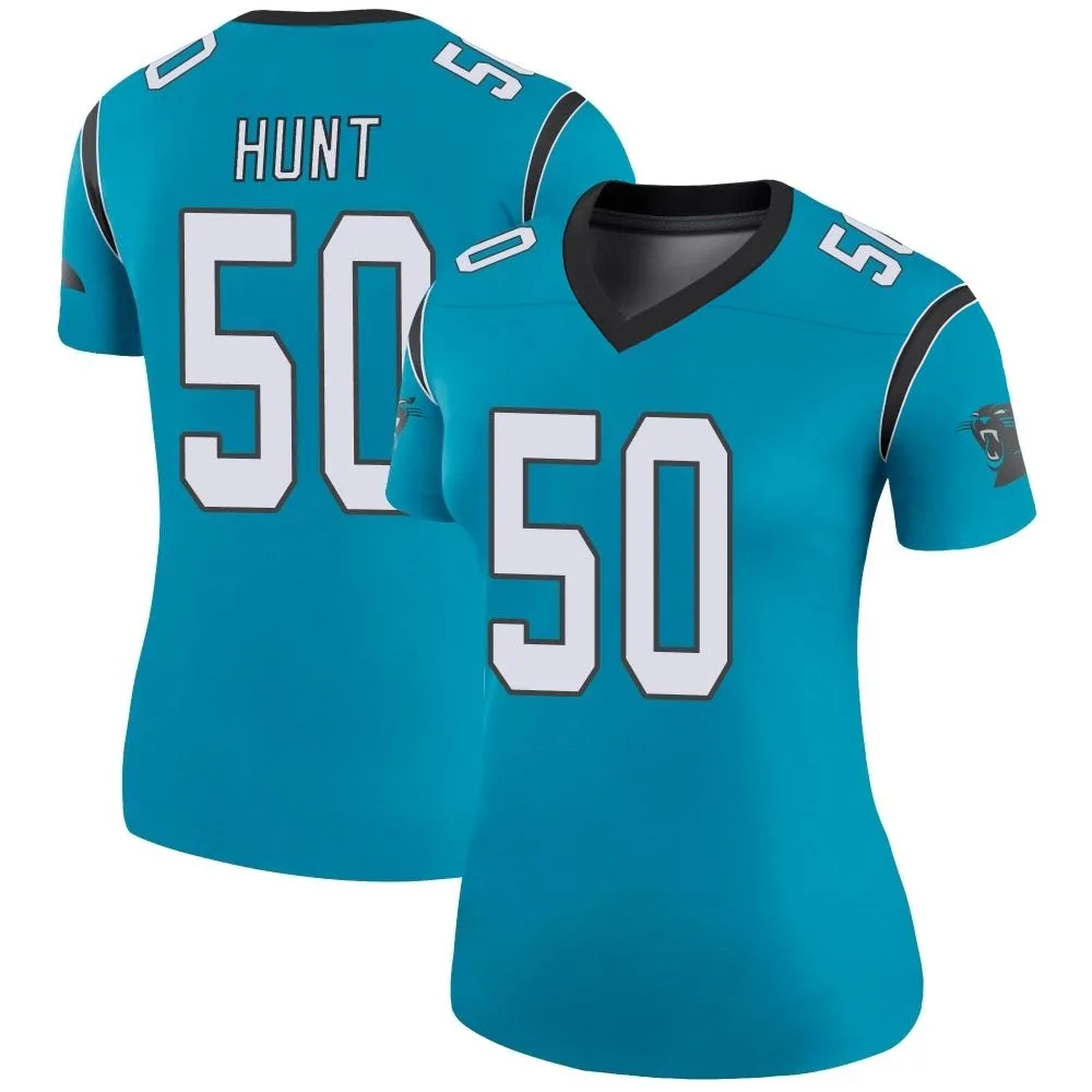 Women's Carolina Panthers Robert Hunt Nike Color Rush Legend Blue Jersey Women's Carolina Panthers Robert Hunt Nike Color Rush Legend Blue Jersey