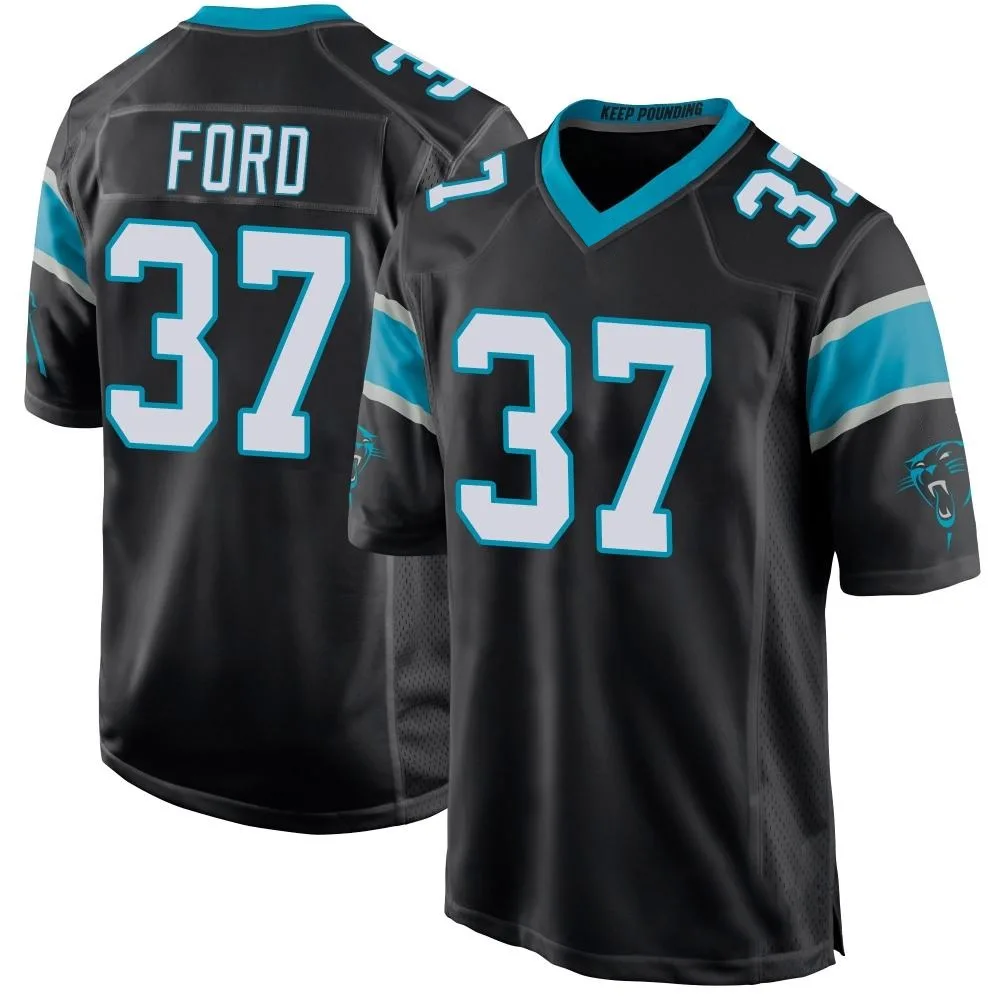 Men's Carolina Panthers Rudy Ford Nike Team Color Game Black Jersey Men's Carolina Panthers Rudy Ford Nike Team Color Game Black Jersey