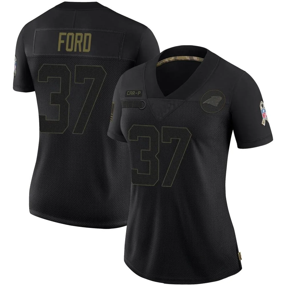 Women's Carolina Panthers Rudy Ford Nike 2020 Salute To Service Limited Black Jersey Women's Carolina Panthers Rudy Ford Nike 2020 Salute To Service Limited Black Jersey