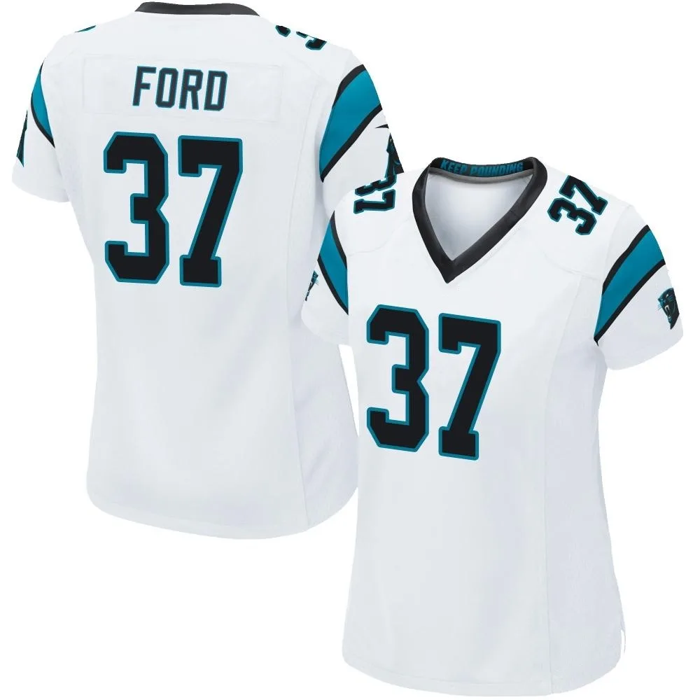 Women's Carolina Panthers Rudy Ford Nike Game White Jersey Women's Carolina Panthers Rudy Ford Nike Game White Jersey