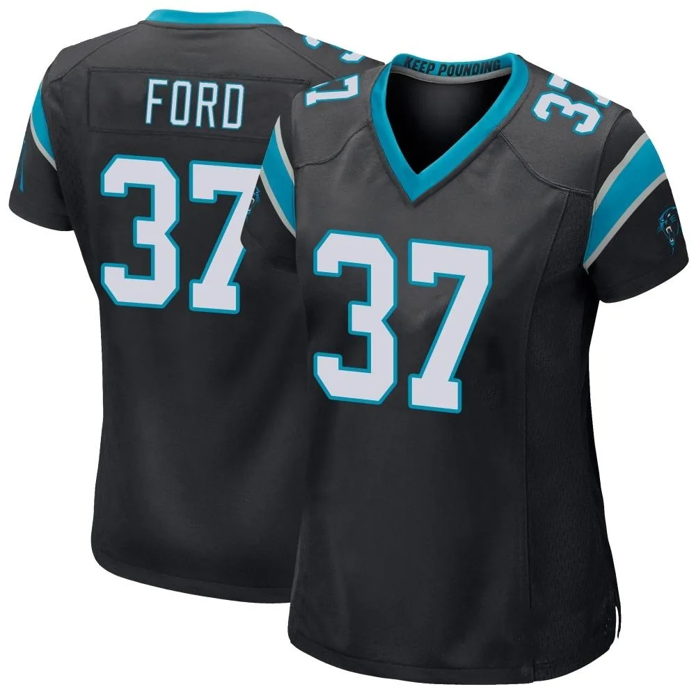Women's Carolina Panthers Rudy Ford Nike Team Color Game Black Jersey Women's Carolina Panthers Rudy Ford Nike Team Color Game Black Jersey