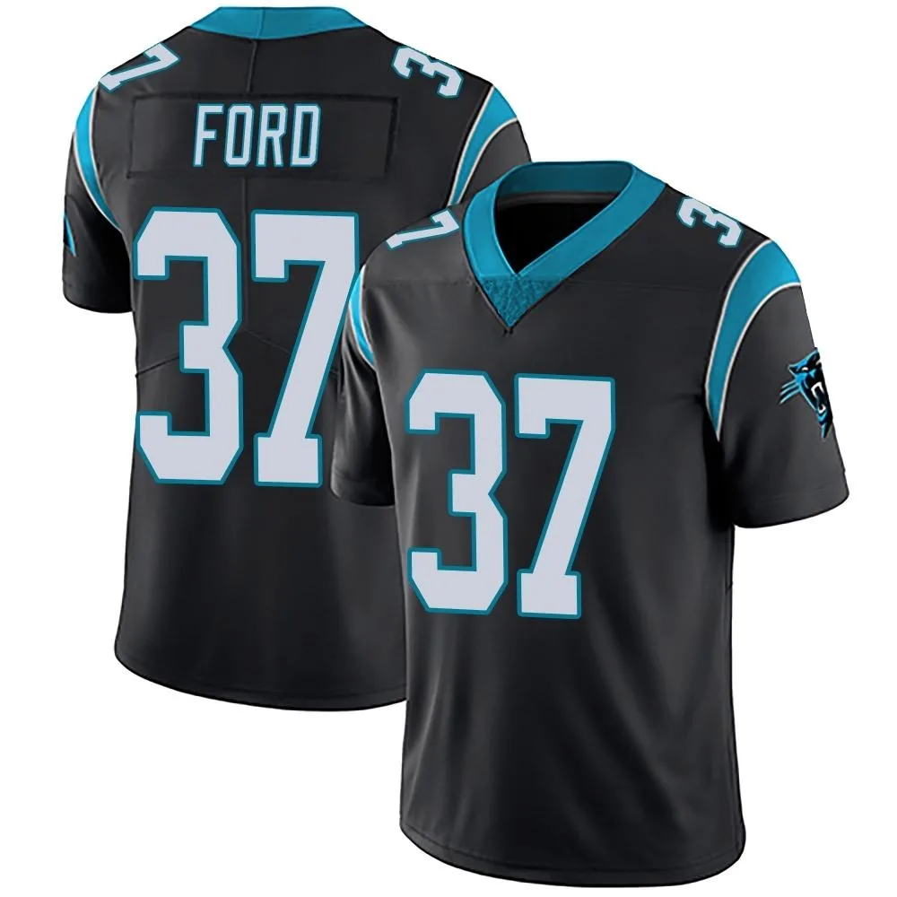 Youth Carolina Panthers Rudy Ford Nike Team Color Vapor Untouchable Limited Black Jersey