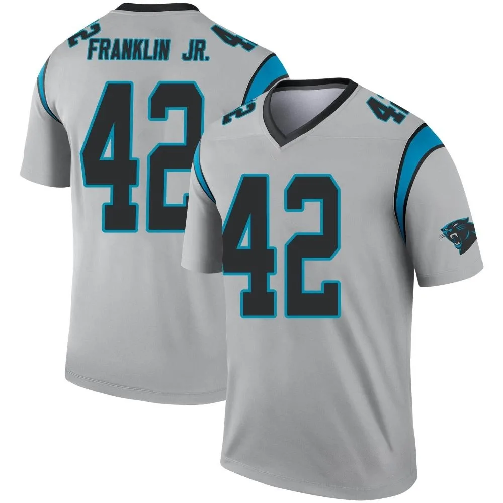 Men's Carolina Panthers Sam Franklin Jr. Nike Inverted Silver Legend Jersey Men's Carolina Panthers Sam Franklin Jr. Nike Inverted Silver Legend Jersey