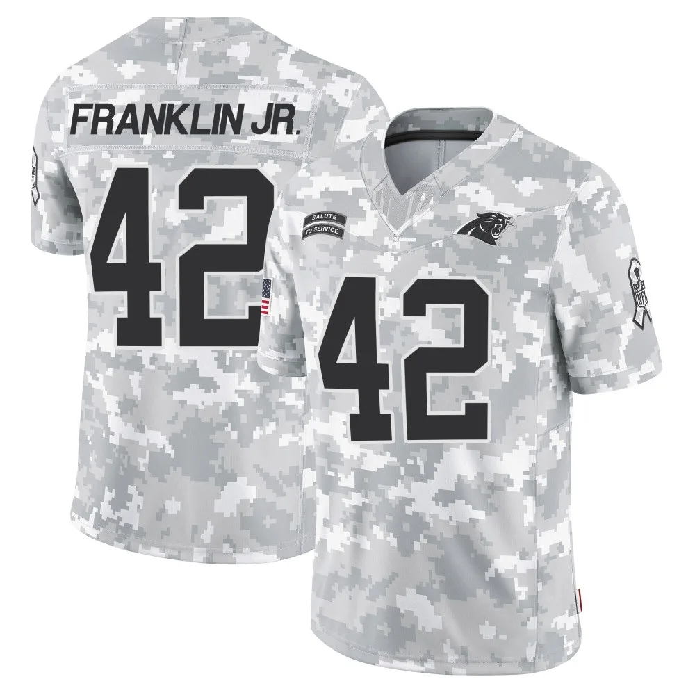 Youth Carolina Panthers Sam Franklin Jr. Nike 2024 Salute to Service Limited Arctic Camo Jersey Youth Carolina Panthers Sam Franklin Jr. Nike 2024 Salute to Service Limited Arctic Camo Jersey