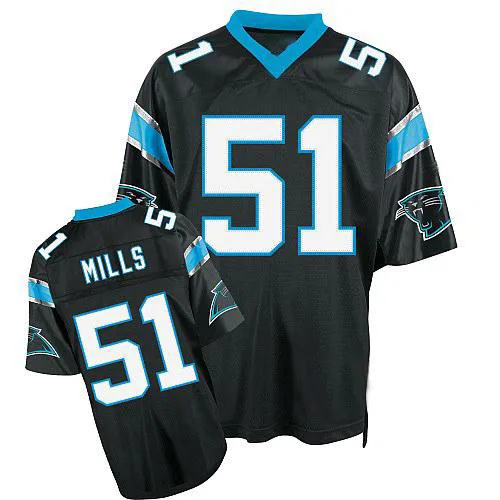Men's Carolina Panthers Sam Mills Mitchell and Ness Mitchell And Ness Throwback Authentic Black Jersey Men's Carolina Panthers Sam Mills Mitchell and Ness Mitchell And Ness Throwback Authentic Black Jersey