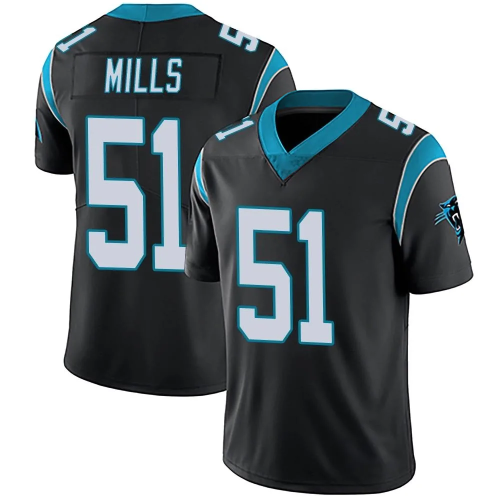 Men's Carolina Panthers Sam Mills Nike Team Color Vapor Untouchable Limited Black Jersey Men's Carolina Panthers Sam Mills Nike Team Color Vapor Untouchable Limited Black Jersey