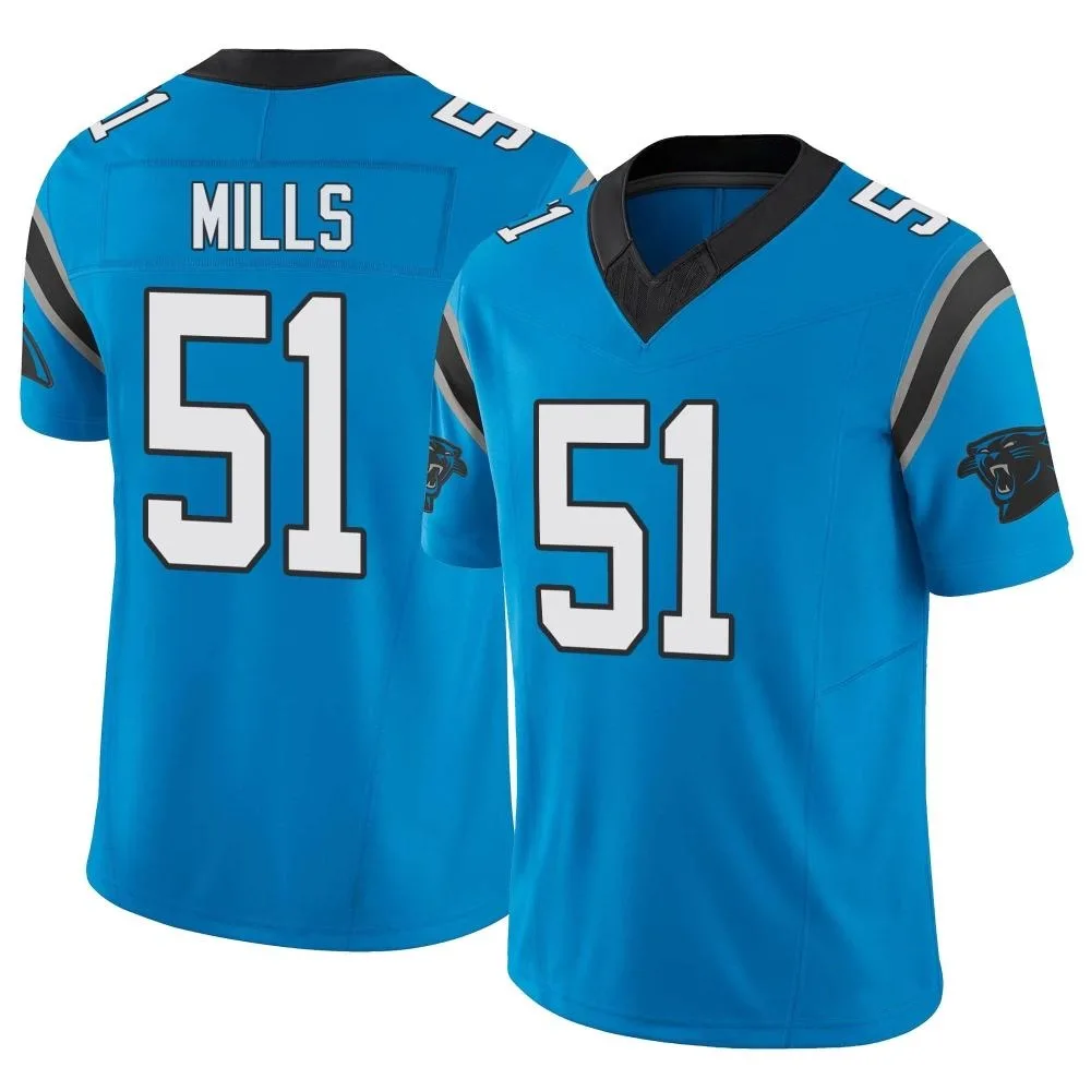 Men's Carolina Panthers Sam Mills Nike Vapor F.U.S.E. Limited Blue Jersey Men's Carolina Panthers Sam Mills Nike Vapor F.U.S.E. Limited Blue Jersey
