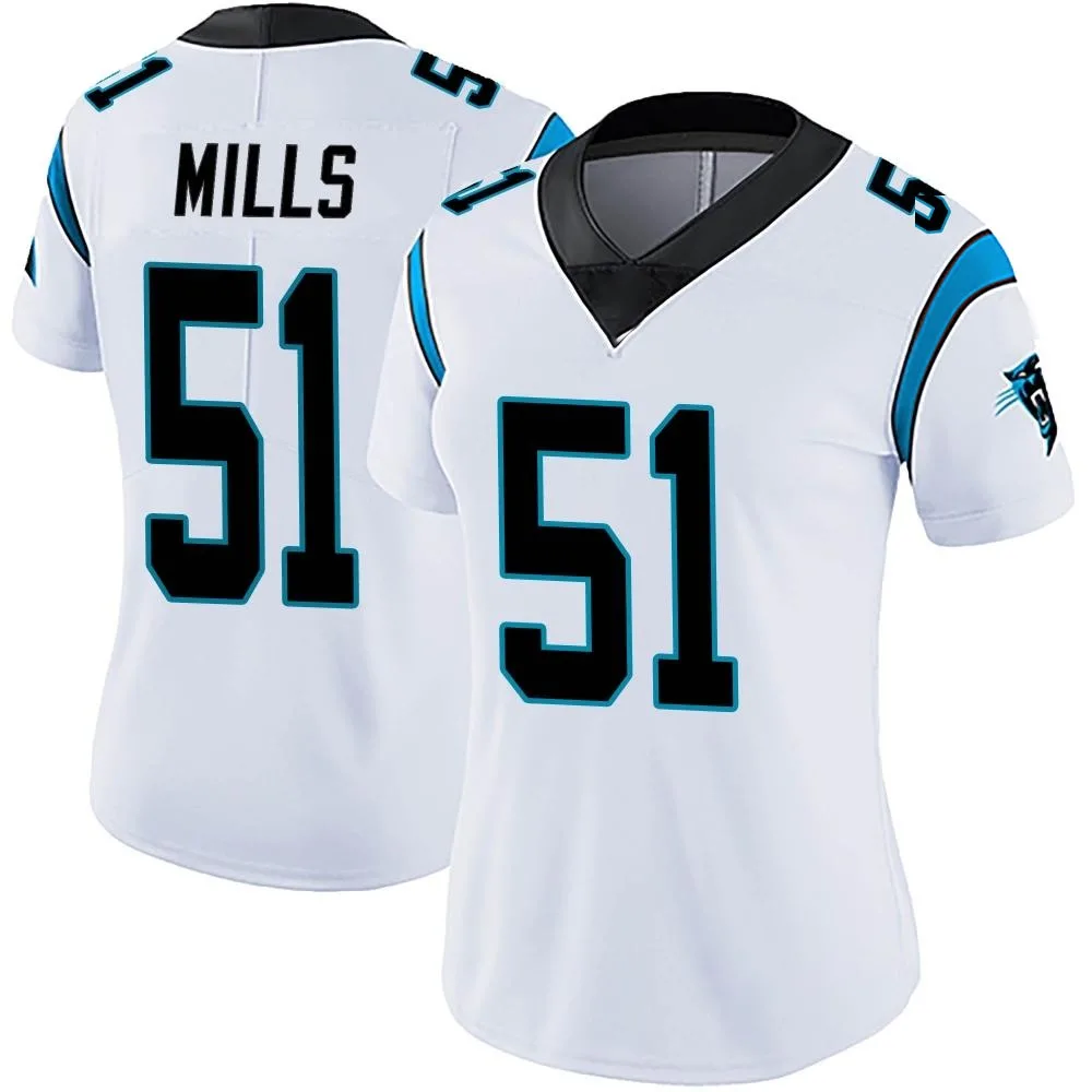 Women's Carolina Panthers Sam Mills Nike Vapor Untouchable Limited White Jersey Women's Carolina Panthers Sam Mills Nike Vapor Untouchable Limited White Jersey