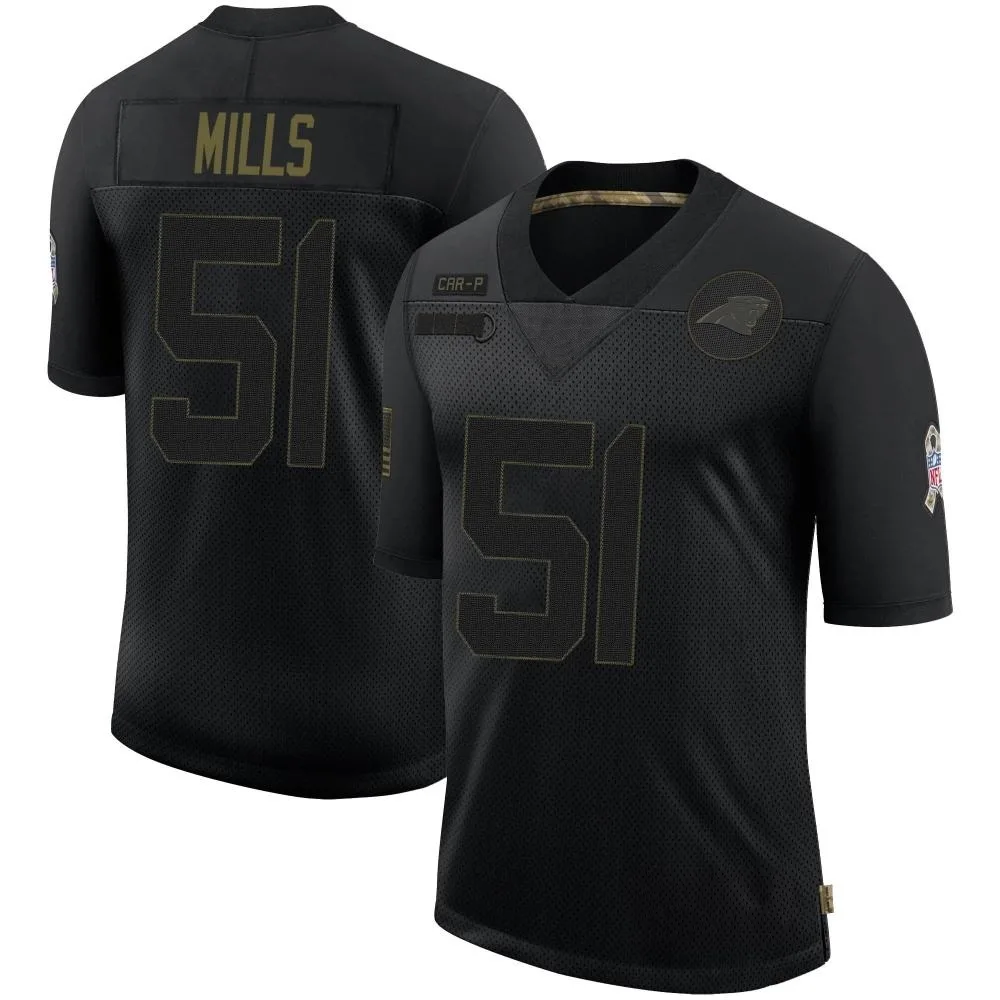 Youth Carolina Panthers Sam Mills Nike 2020 Salute To Service Limited Black Jersey Youth Carolina Panthers Sam Mills Nike 2020 Salute To Service Limited Black Jersey