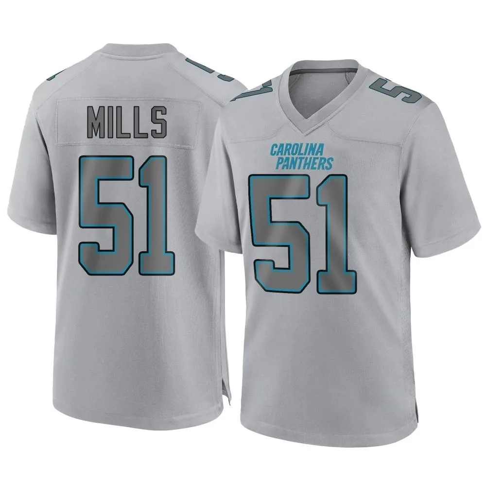 Youth Carolina Panthers Sam Mills Nike Atmosphere Fashion Game Gray Jersey Youth Carolina Panthers Sam Mills Nike Atmosphere Fashion Game Gray Jersey