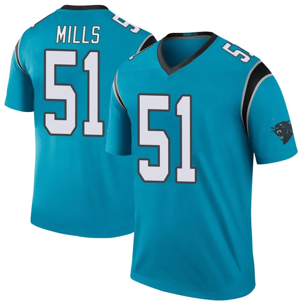 Youth Carolina Panthers Sam Mills Nike Color Rush Legend Blue Jersey Youth Carolina Panthers Sam Mills Nike Color Rush Legend Blue Jersey