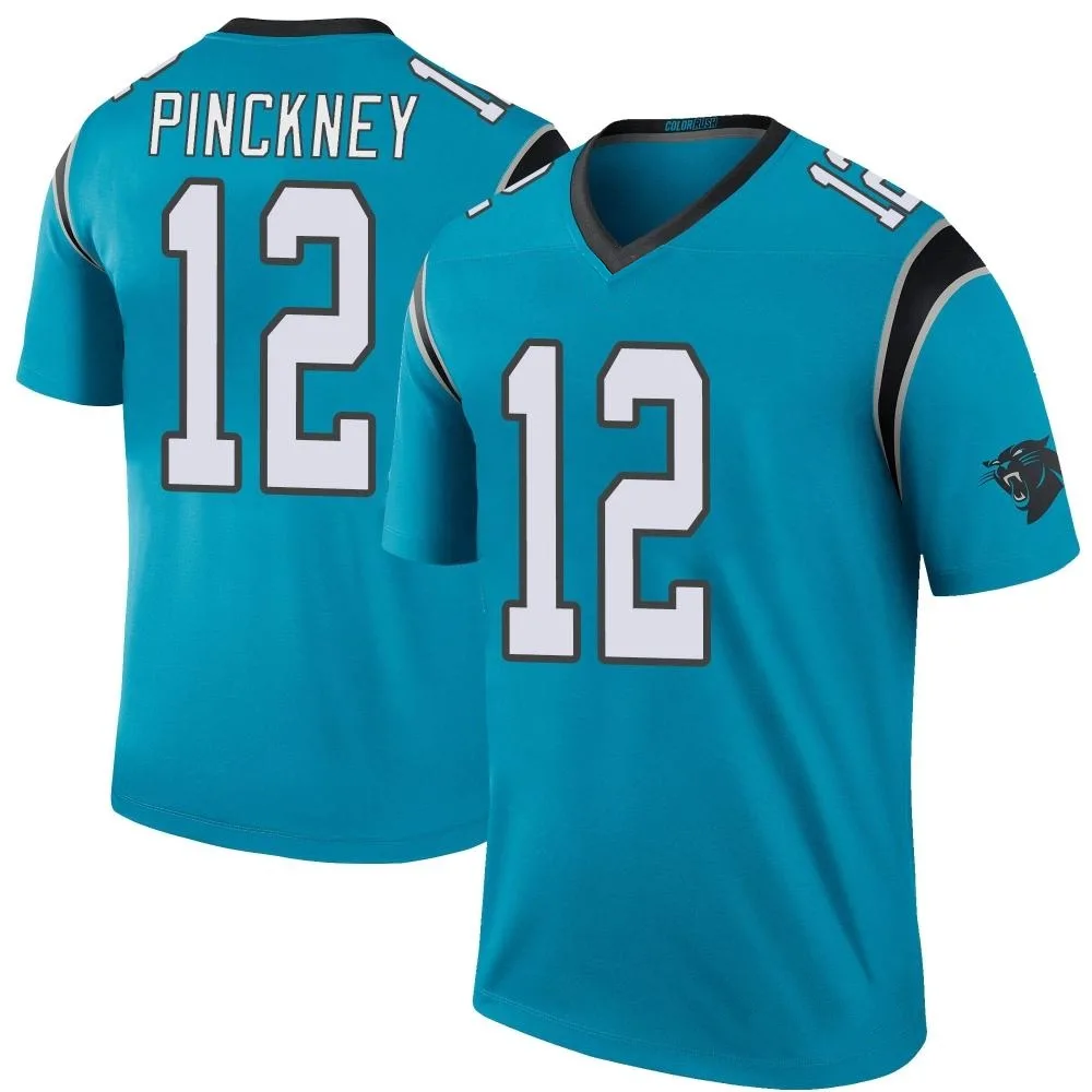 Men's Carolina Panthers Sam Pinckney Nike Color Rush Legend Blue Jersey Men's Carolina Panthers Sam Pinckney Nike Color Rush Legend Blue Jersey