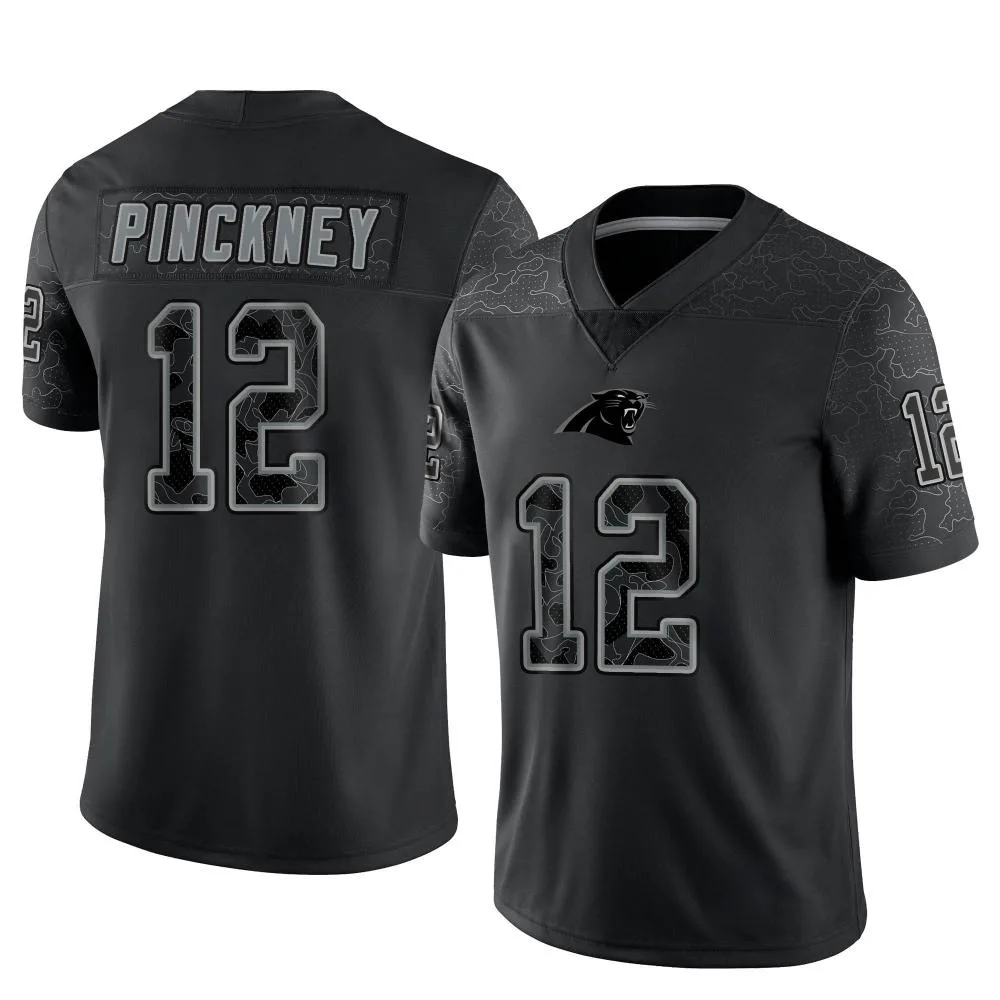 Men's Carolina Panthers Sam Pinckney Nike Reflective Limited Black Jersey Men's Carolina Panthers Sam Pinckney Nike Reflective Limited Black Jersey