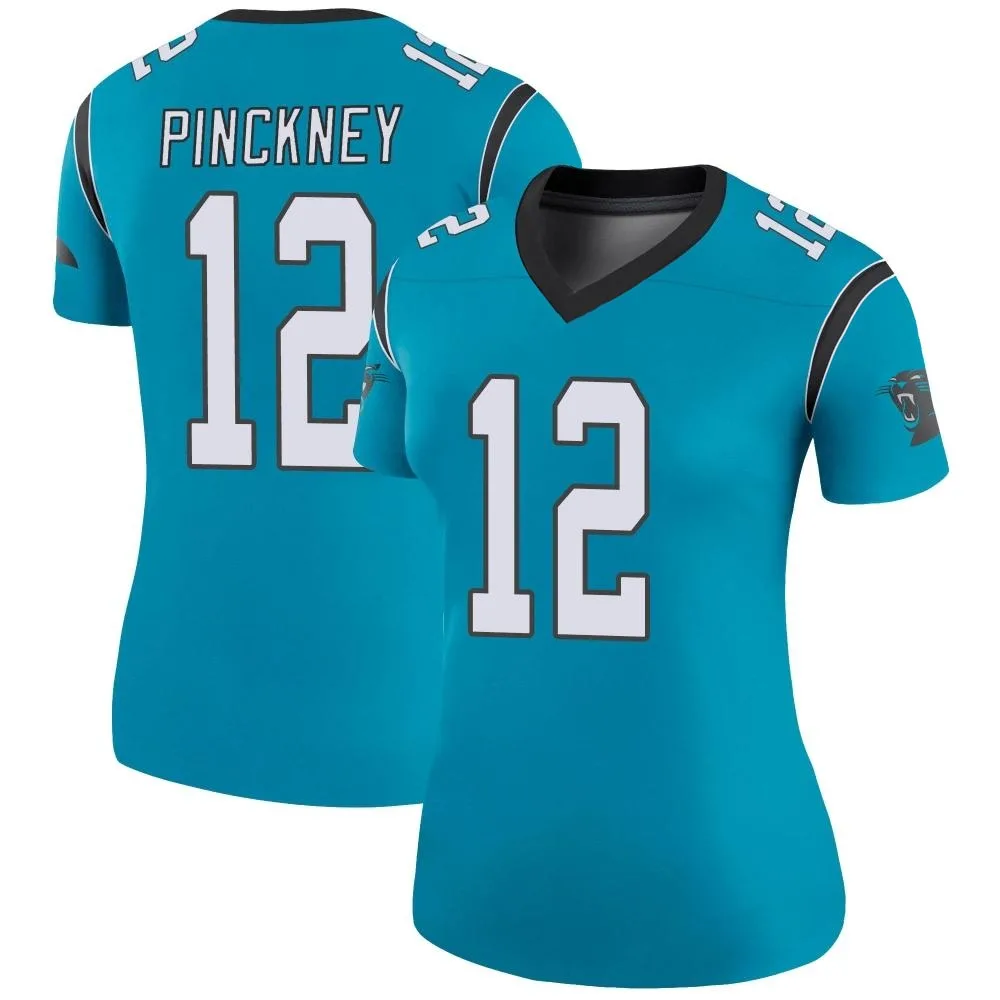 Women's Carolina Panthers Sam Pinckney Nike Color Rush Legend Blue Jersey Women's Carolina Panthers Sam Pinckney Nike Color Rush Legend Blue Jersey