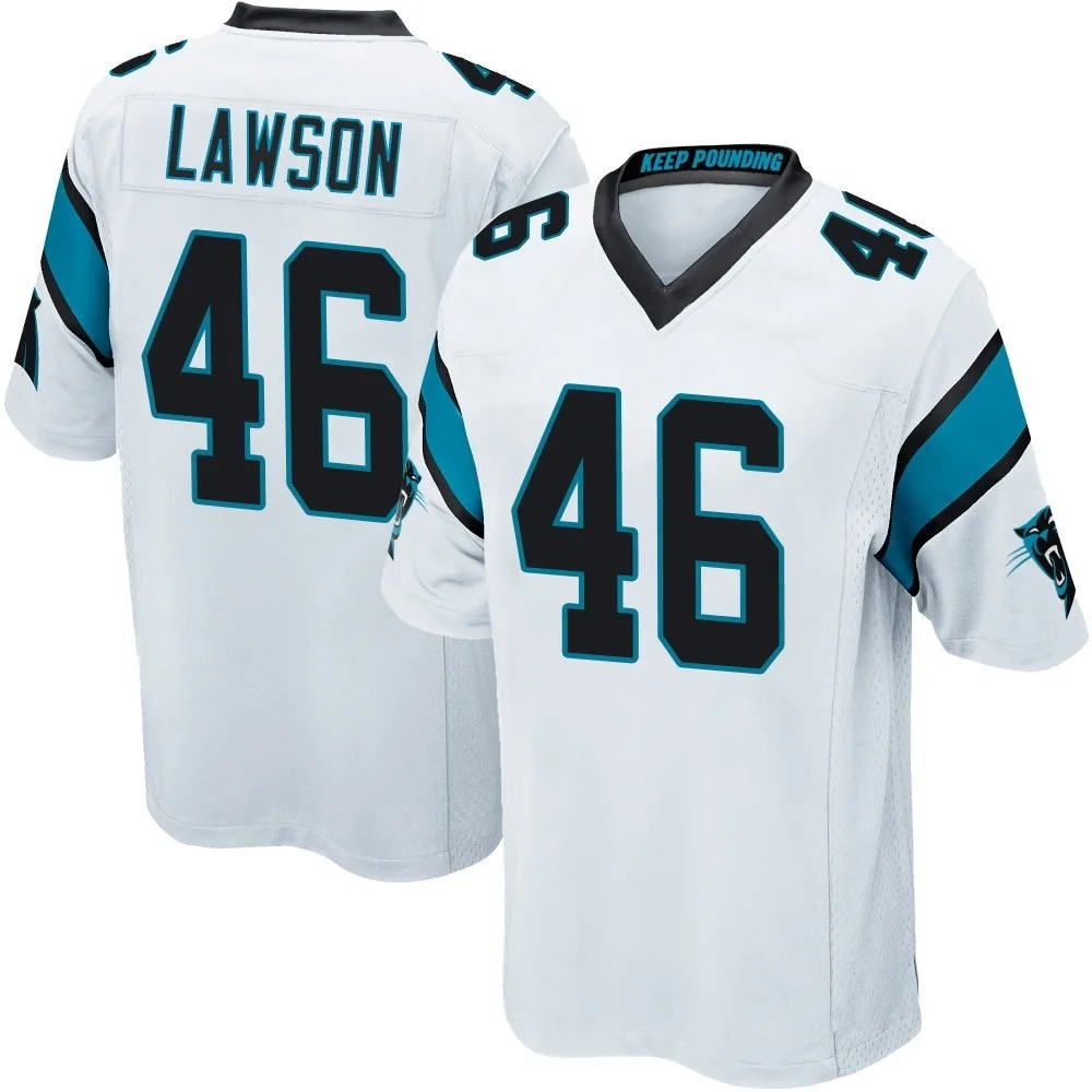Men's Carolina Panthers Shaq Lawson Nike Game White Jersey Men's Carolina Panthers Shaq Lawson Nike Game White Jersey